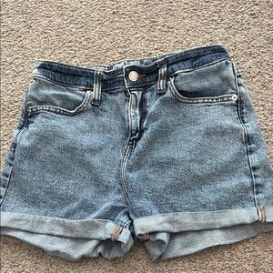 Wild Fable Blue Jean Shorts High-Waisted Cuffed Hem